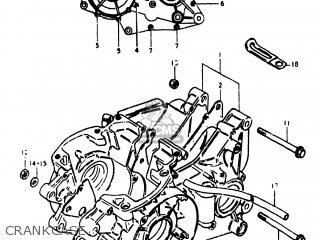 CRANKCASE - RM400 1980 (T) USA (E03)