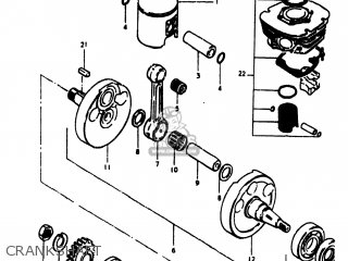 CRANKSHAFT - RM400 1980 (T) USA (E03)