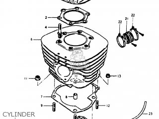 CYLINDER - RM400 1980 (T) USA (E03)