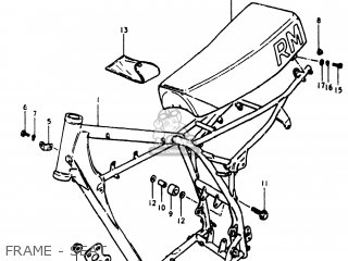 FRAME - SEAT - RM400 1980 (T) USA (E03)