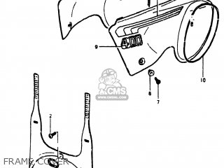 FRAME COVER - RM400 1980 (T) USA (E03)