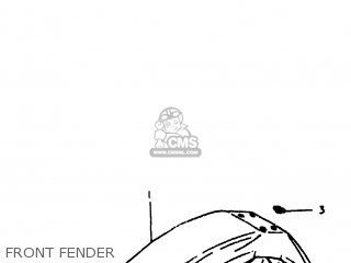 FRONT FENDER - RM400 1980 (T) USA (E03)