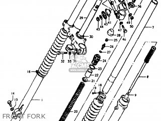 FRONT FORK - RM400 1980 (T) USA (E03)