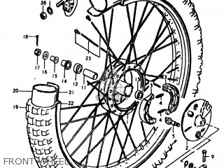 FRONT WHEEL - RM400 1980 (T) USA (E03)