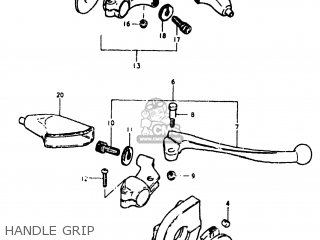 HANDLE GRIP - RM400 1980 (T) USA (E03)