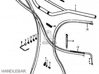 HANDLEBAR - RM400 1980 (T) USA (E03)