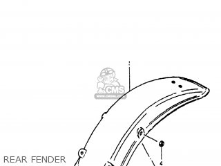 REAR FENDER - RM400 1980 (T) USA (E03)