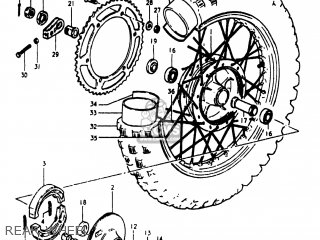 REAR WHEEL - RM400 1980 (T) USA (E03)