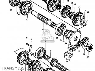 TRANSMISSION - RM400 1980 (T) USA (E03)