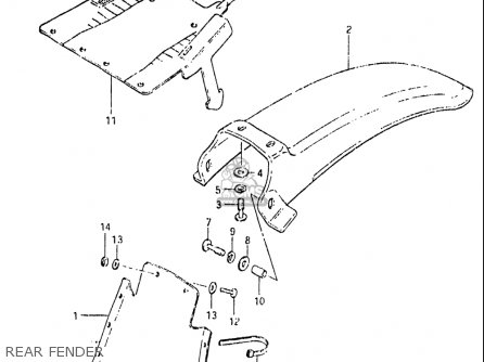 Suzuki RM465 1981 (X) USA (E03) parts lists and schematics