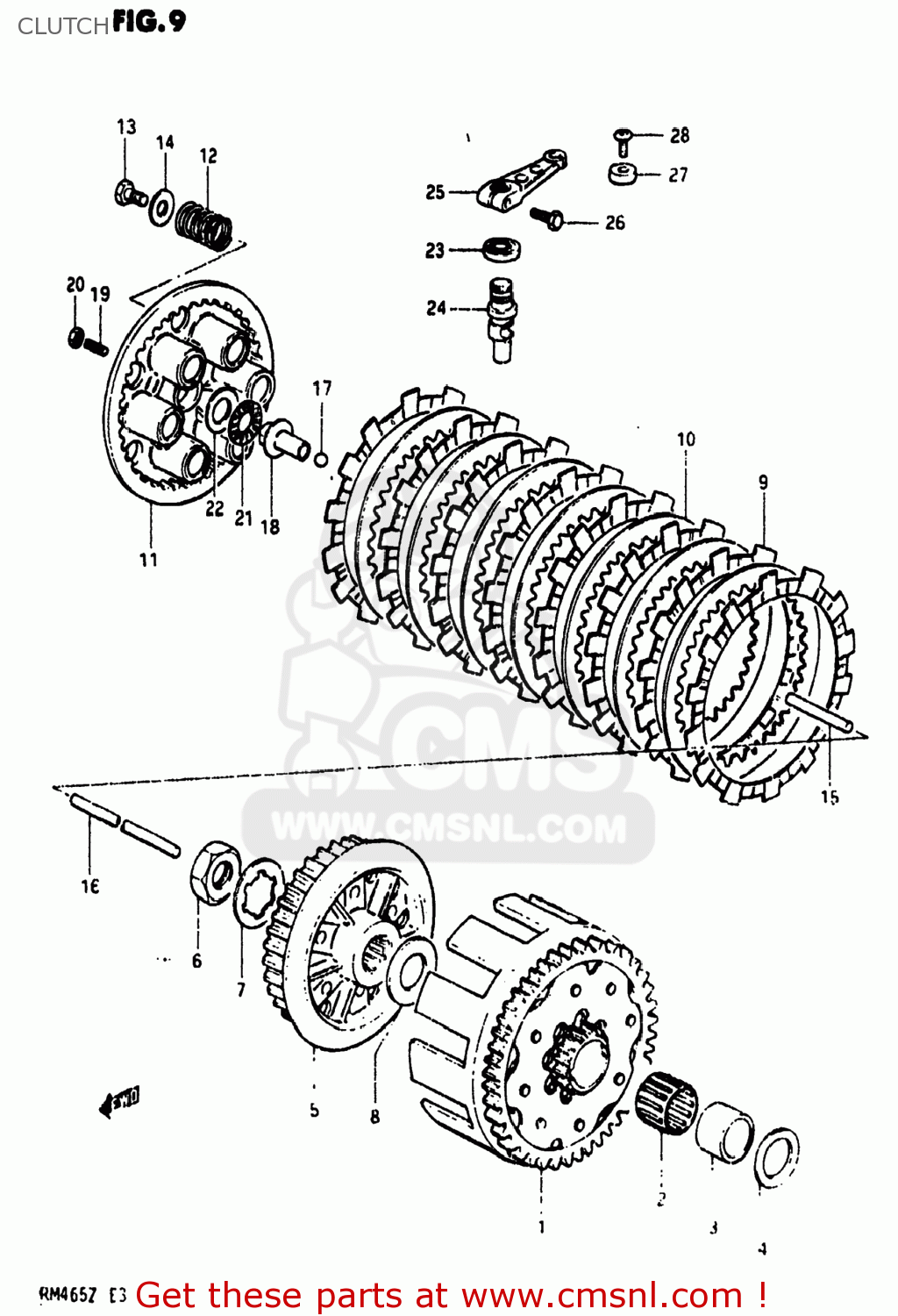 CLUTCH RM465 1981 (X) USA (E03)