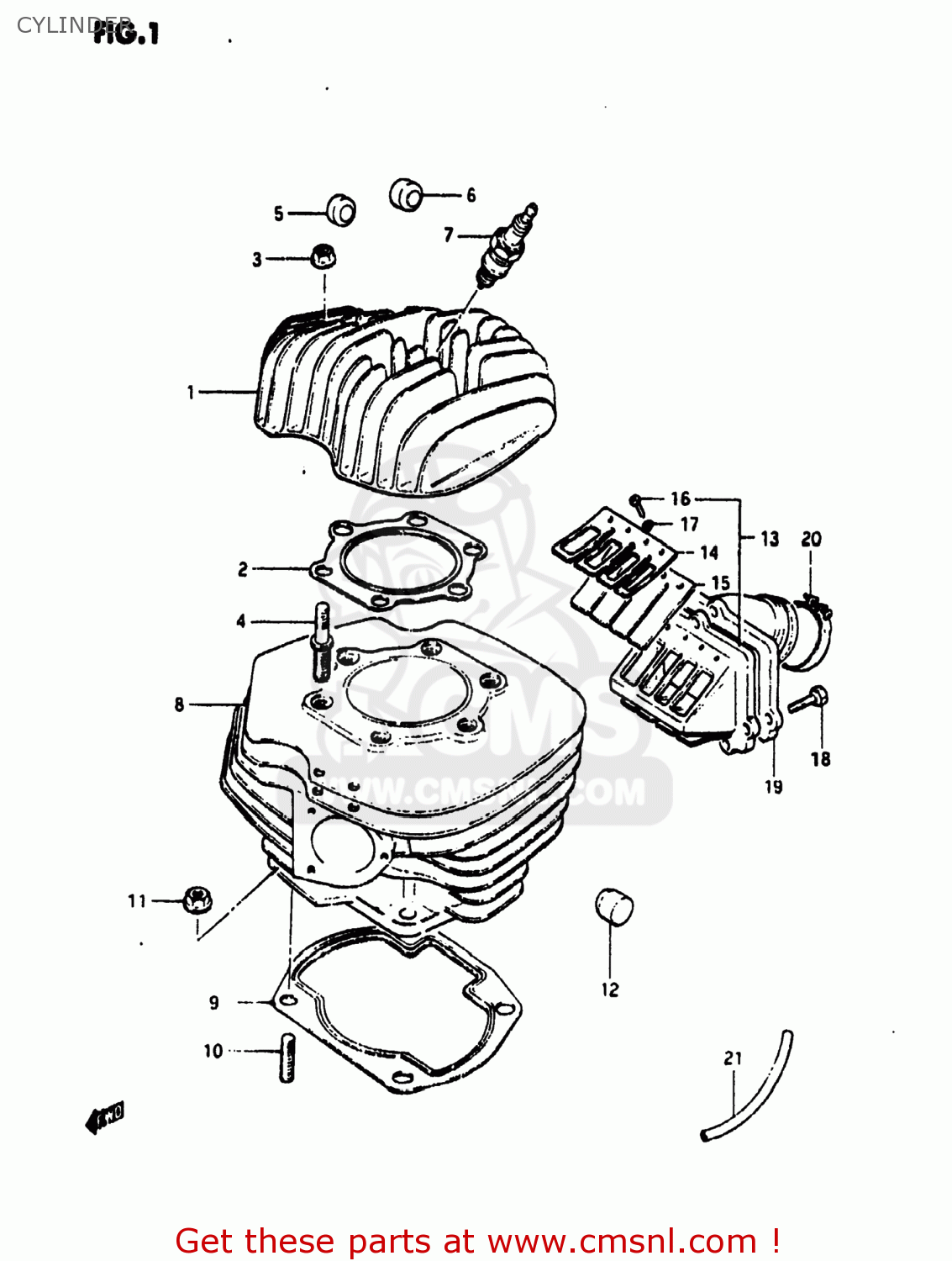 CYLINDER RM465 1981 (X) USA (E03)