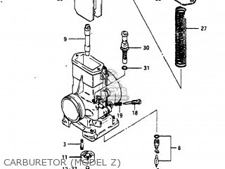 CARBURETOR (MODEL Z) - RM465 1981 (X) USA (E03)