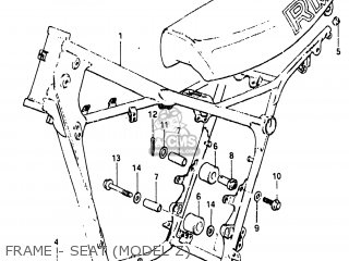 FRAME - SEAT (MODEL Z) - RM465 1981 (X) USA (E03)