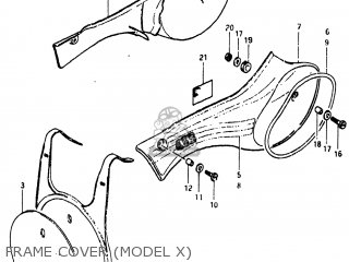 FRAME COVER (MODEL X) - RM465 1981 (X) USA (E03)