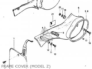 FRAME COVER (MODEL Z) - RM465 1981 (X) USA (E03)