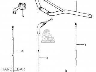 HANDLEBAR - RM465 1981 (X) USA (E03)