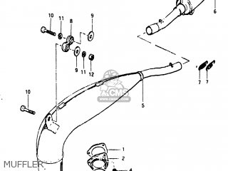 MUFFLER - RM465 1981 (X) USA (E03)