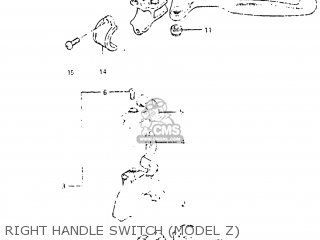 RIGHT HANDLE SWITCH (MODEL Z) - RM465 1981 (X) USA (E03)