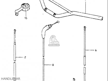 HANDLEBAR - RM465 1981 (X) USA (E03)