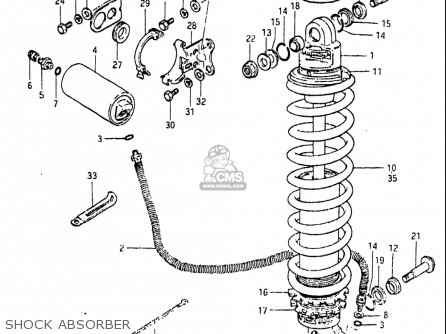 SHOCK ABSORBER - RM465 1981 (X) USA (E03)