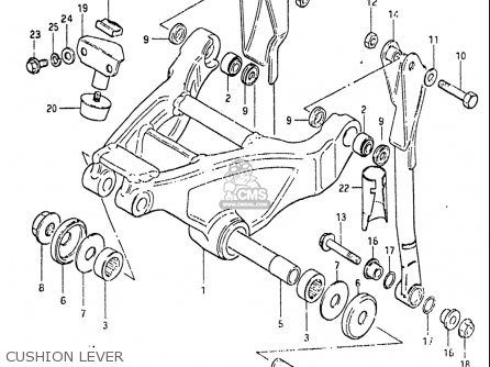 CUSHION LEVER - RM465 1981 (X) USA (E03)