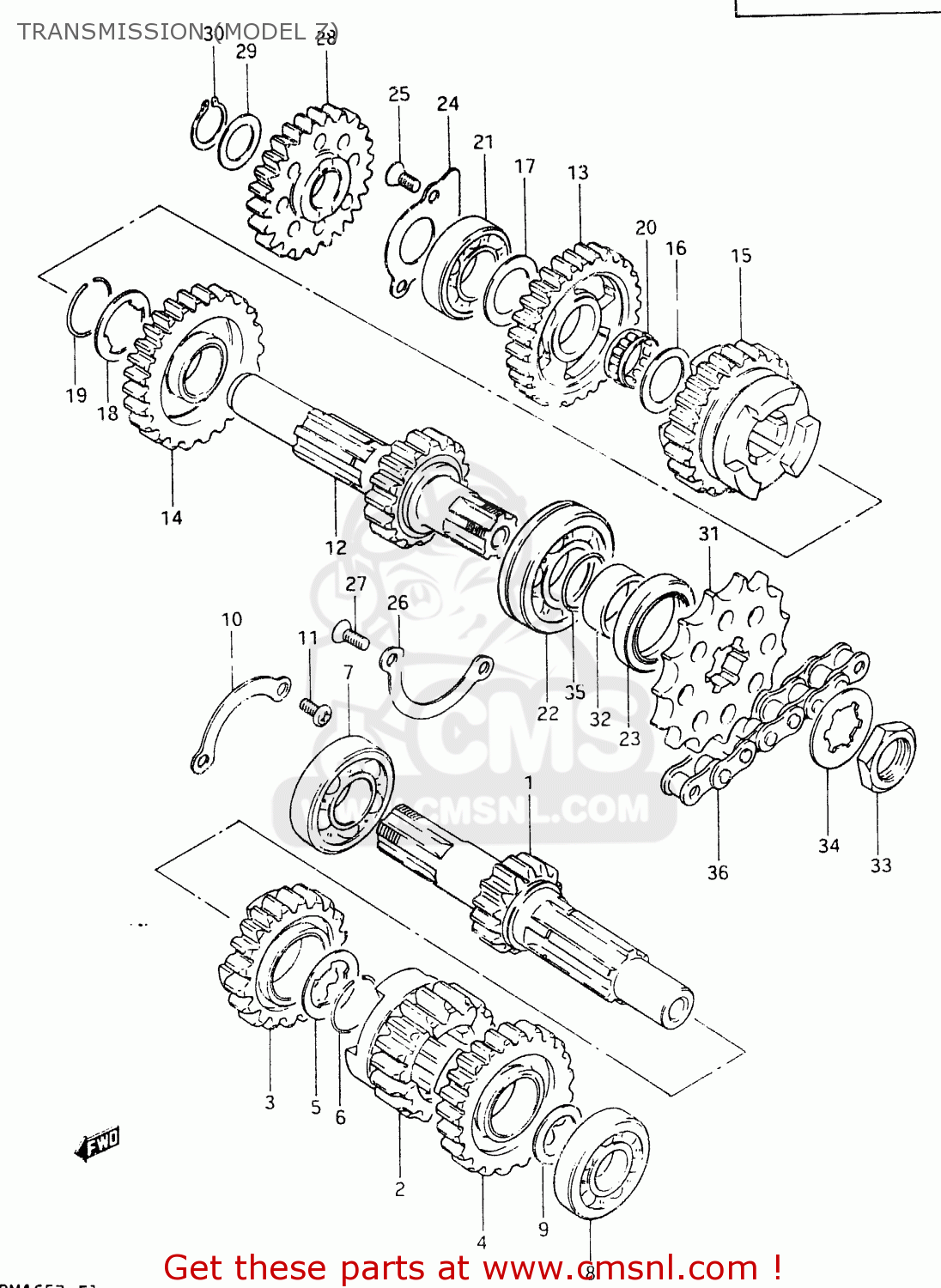 TRANSMISSION (MODEL Z) RM465 1981 (X)