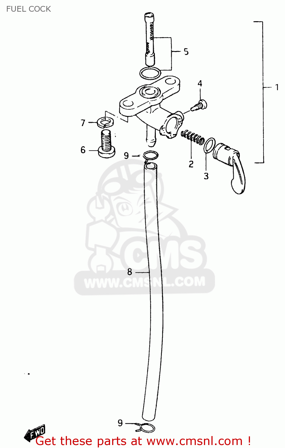 FUEL COCK RM465 1981 (X)