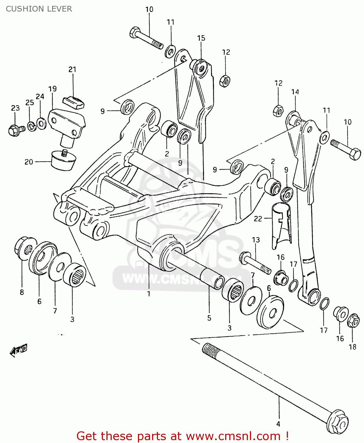 CUSHION LEVER RM465 1981 (X)