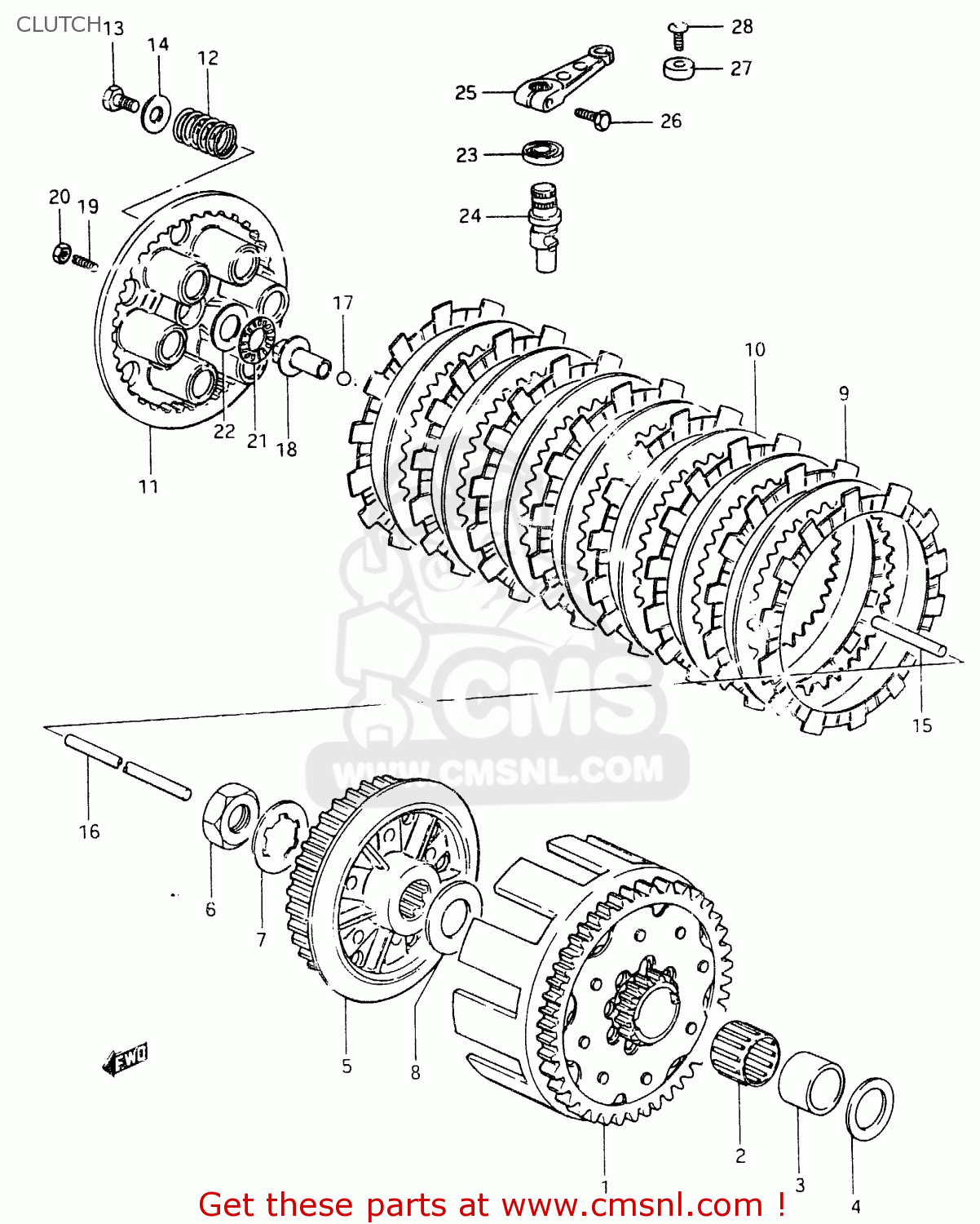 CLUTCH RM465 1981 (X)