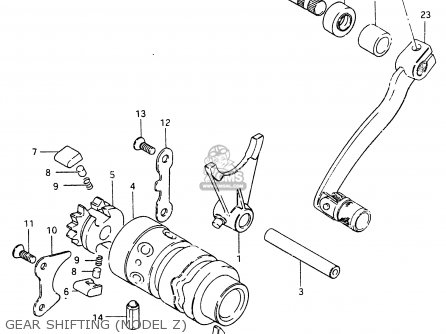 GEAR SHIFTING (MODEL Z) - RM465 1981 (X)