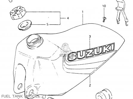 FUEL TANK (MODEL Z) - RM465 1981 (X)