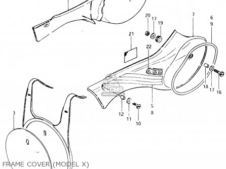 FRAME COVER (MODEL X) - RM465 1981 (X)