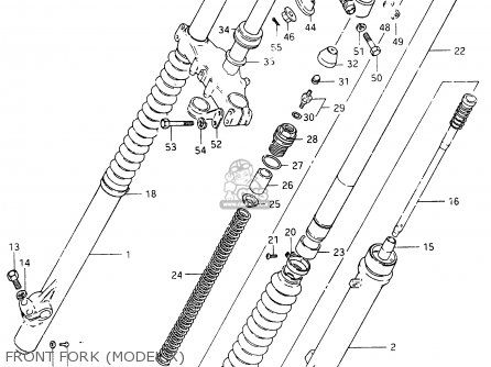 FRONT FORK (MODEL X) - RM465 1981 (X)
