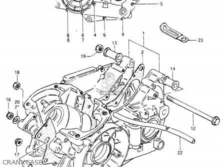 CRANKCASE - RM465 1981 (X)