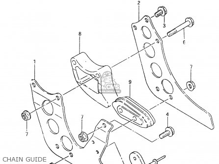 CHAIN GUIDE - RM465 1981 (X)