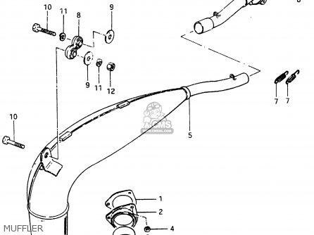 MUFFLER - RM465 1981 (X)