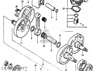 CRANKSHAFT - RM465 1982 (Z) USA (E03)