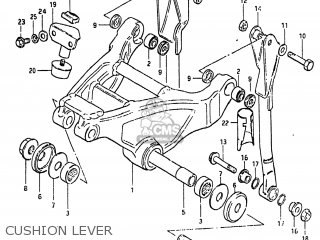 CUSHION LEVER - RM465 1982 (Z) USA (E03)