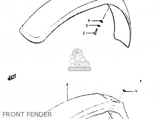 FRONT FENDER - RM465 1982 (Z) USA (E03)