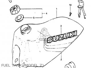 FUEL TANK (MODEL Z) - RM465 1982 (Z) USA (E03)