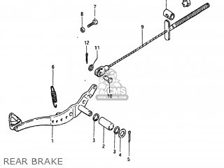 REAR BRAKE - RM465 1982 (Z) USA (E03)