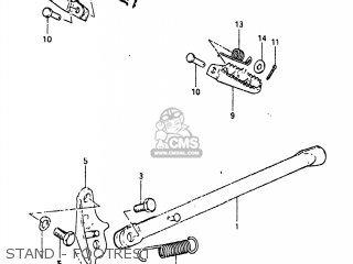 STAND - FOOTREST - RM465 1982 (Z) USA (E03)