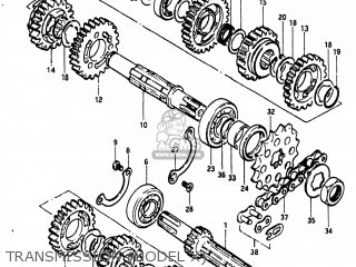 TRANSMISSION (MODEL X) - RM465 1982 (Z) USA (E03)