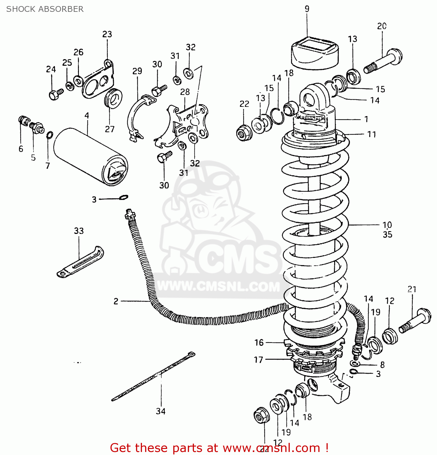 SHOCK ABSORBER RM465 1982 (Z)