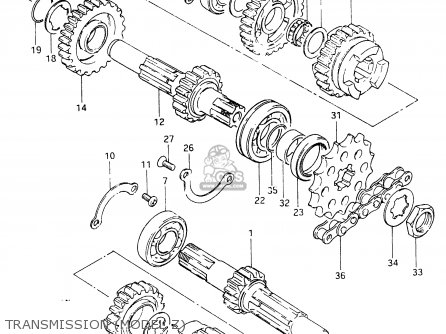 TRANSMISSION (MODEL Z) - RM465 1982 (Z)