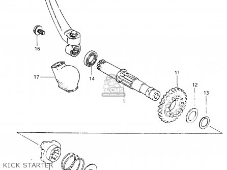 KICK STARTER - RM465 1982 (Z)