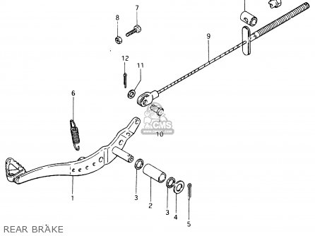REAR BRAKE - RM465 1982 (Z)