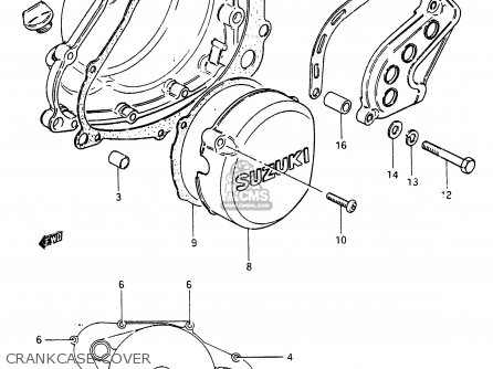CRANKCASE COVER - RM465 1982 (Z)