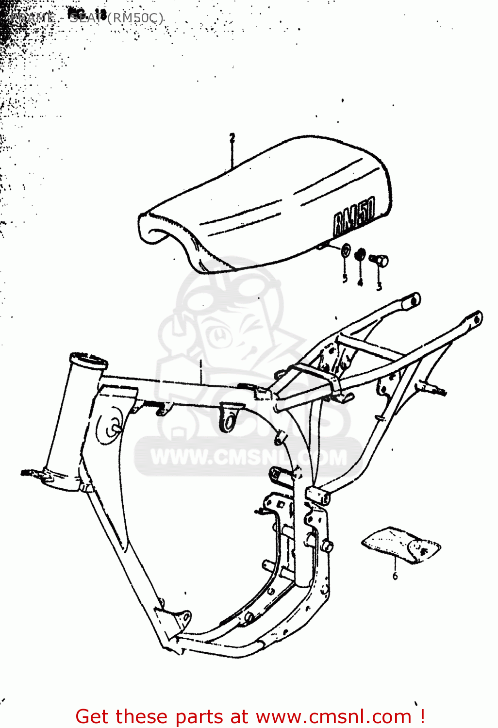 FRAME - SEAT (RM50C) RM50 1978 (C) USA (E03)